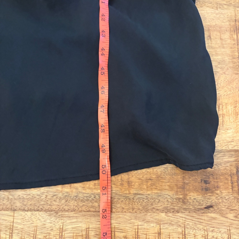 Quince Washable Stretch Silk Tank Midi Dress M Minimalist Bias Cut LBD Black - Picture 13 of 13